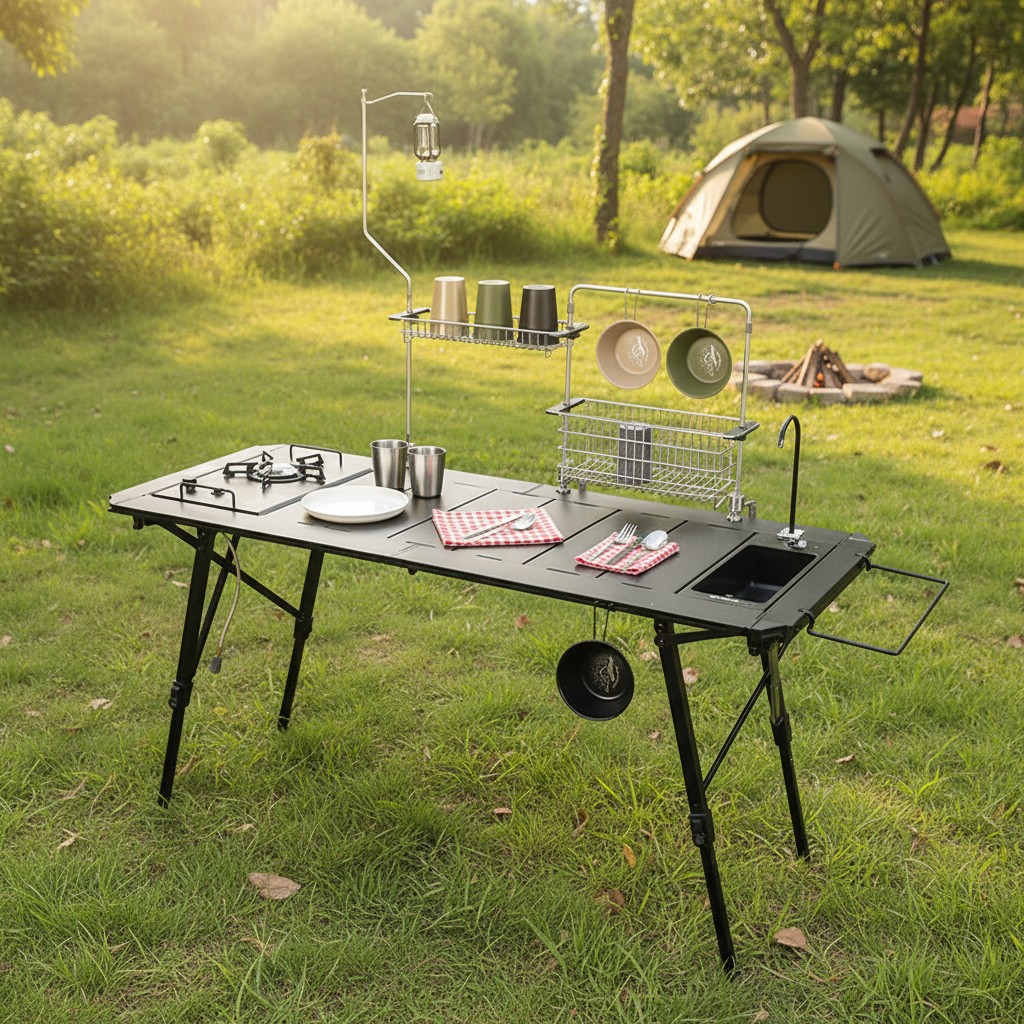 Camp Table Folding - Portable Aluminum Alloy Igt Table Outdoor