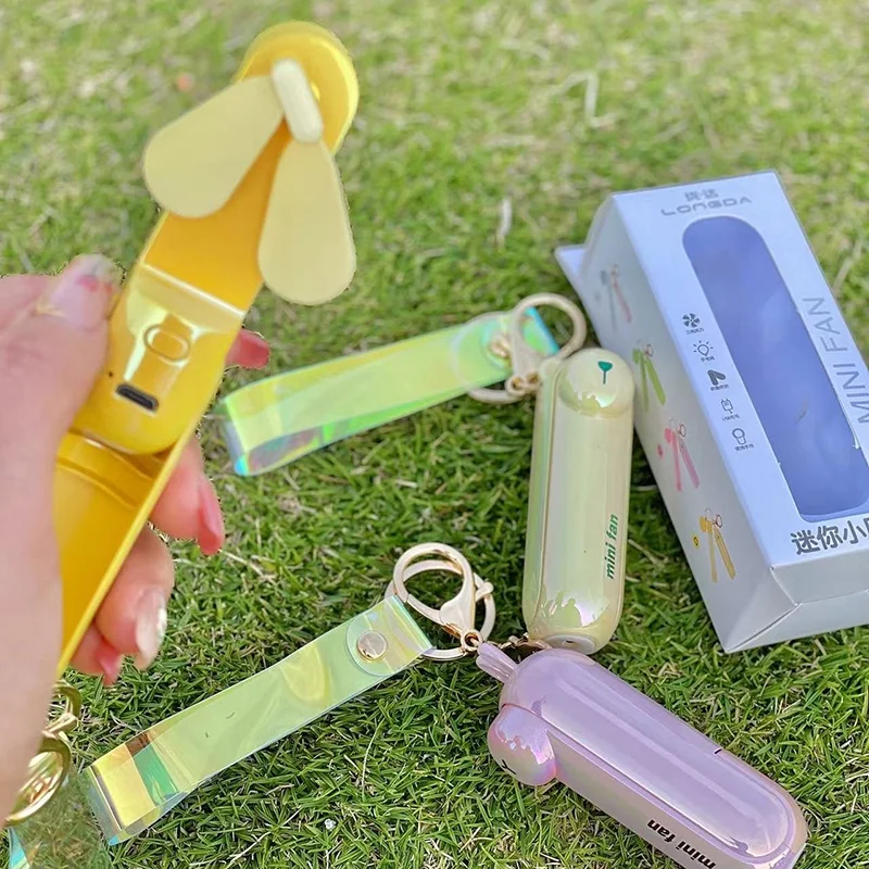 Camp Table Folding - Neck fan Cute Mini Fan Kipas