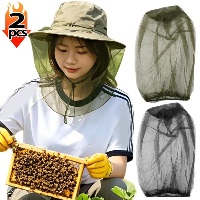 Outdoor Camping Bug Zapper - Outdoor Mosquito Net Head Cover Fine