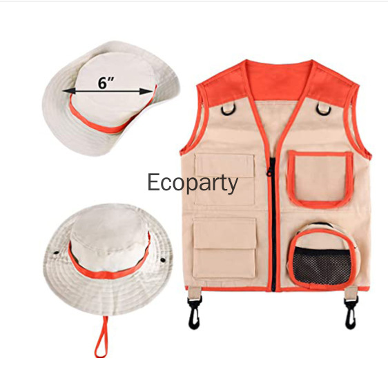 Outdoor Camping Vest - Book Week Disfraz Deguisement Explorer Costume