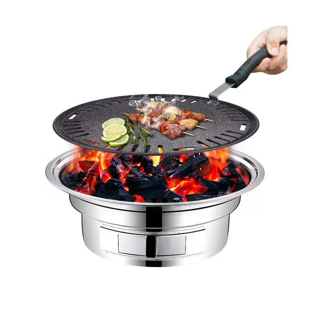 Aluminum round bbq plate non s - огляд і ціна Outdoor Camping Korea