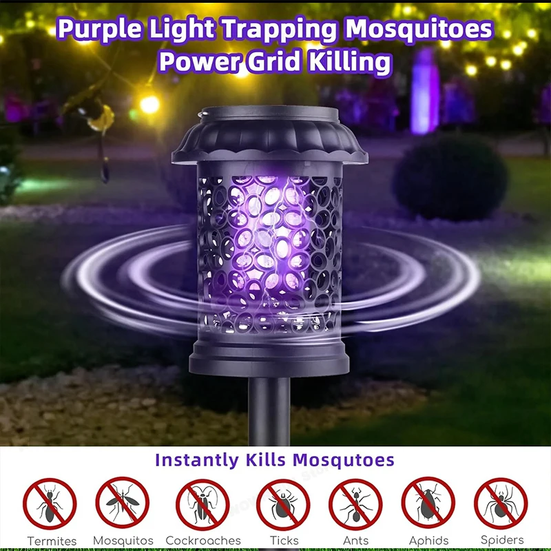 1-4PCS 3 in 1 Waterproof Solar - огляд і ціна Outdoor Camping Bug Zapper