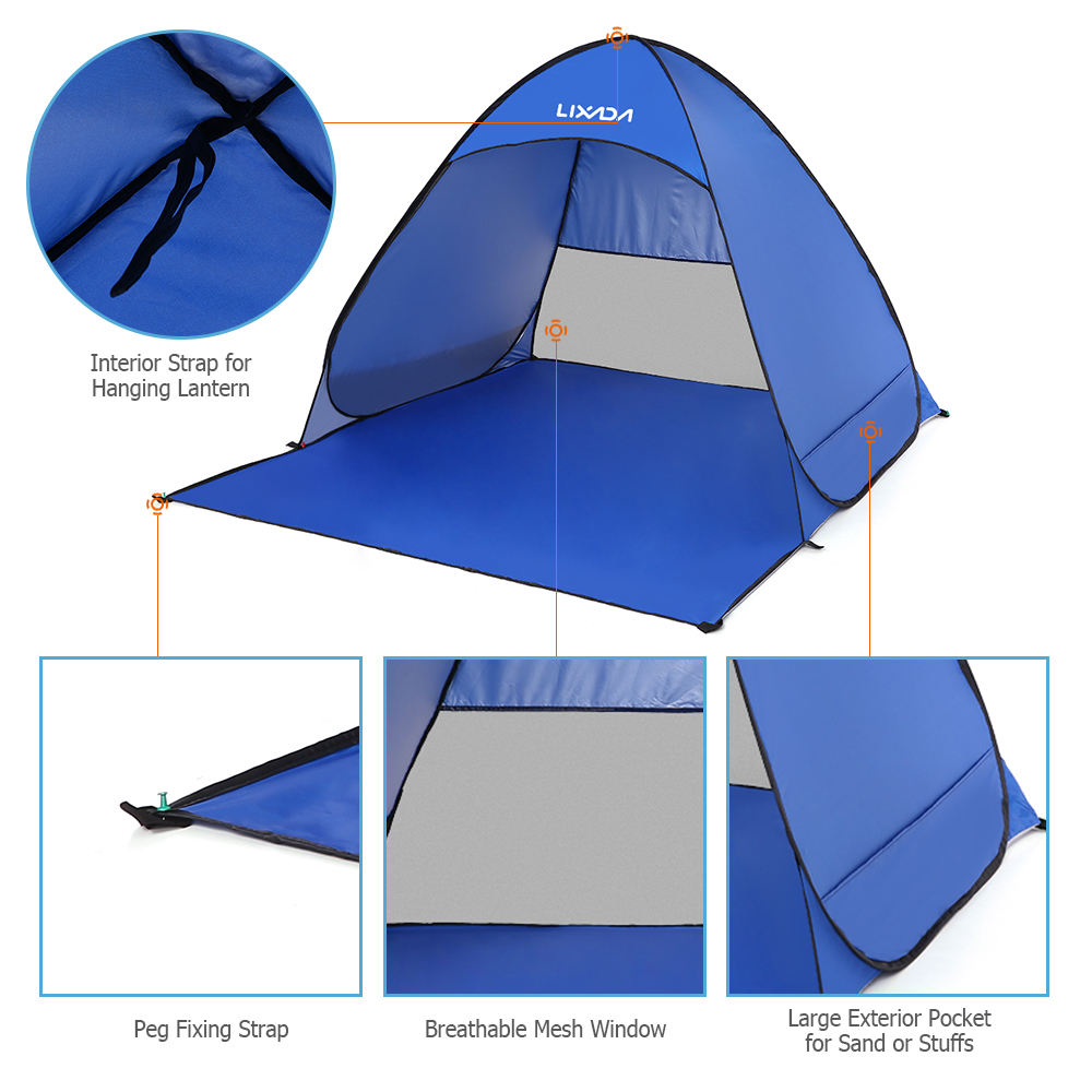 Lixada Automatic Instant Pop U - огляд і ціна Outdoor Camping Automatic Quick Opening Tent
