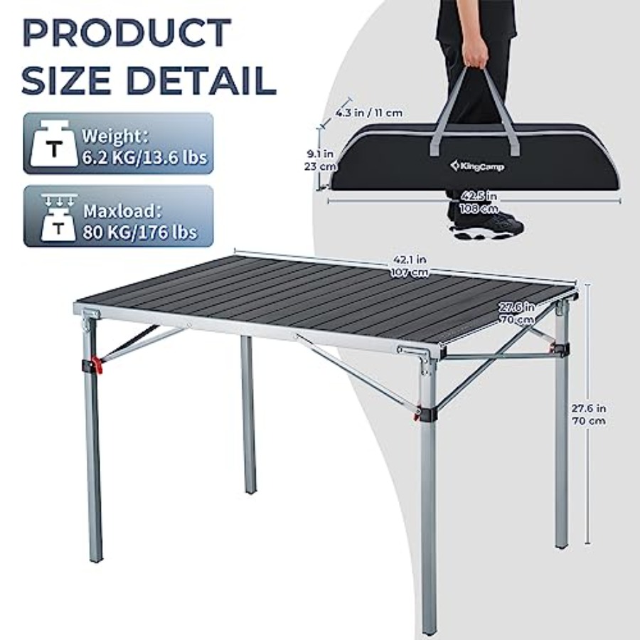 Aluminum Folding Lightweight R - огляд і ціна Camp Table Folding