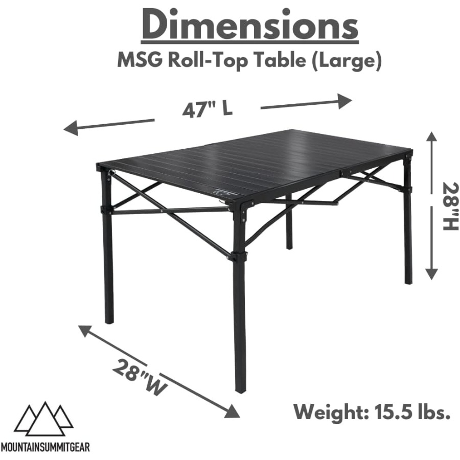 HeavyDuty RollTop Table for Ca - огляд і ціна Camp Table Folding