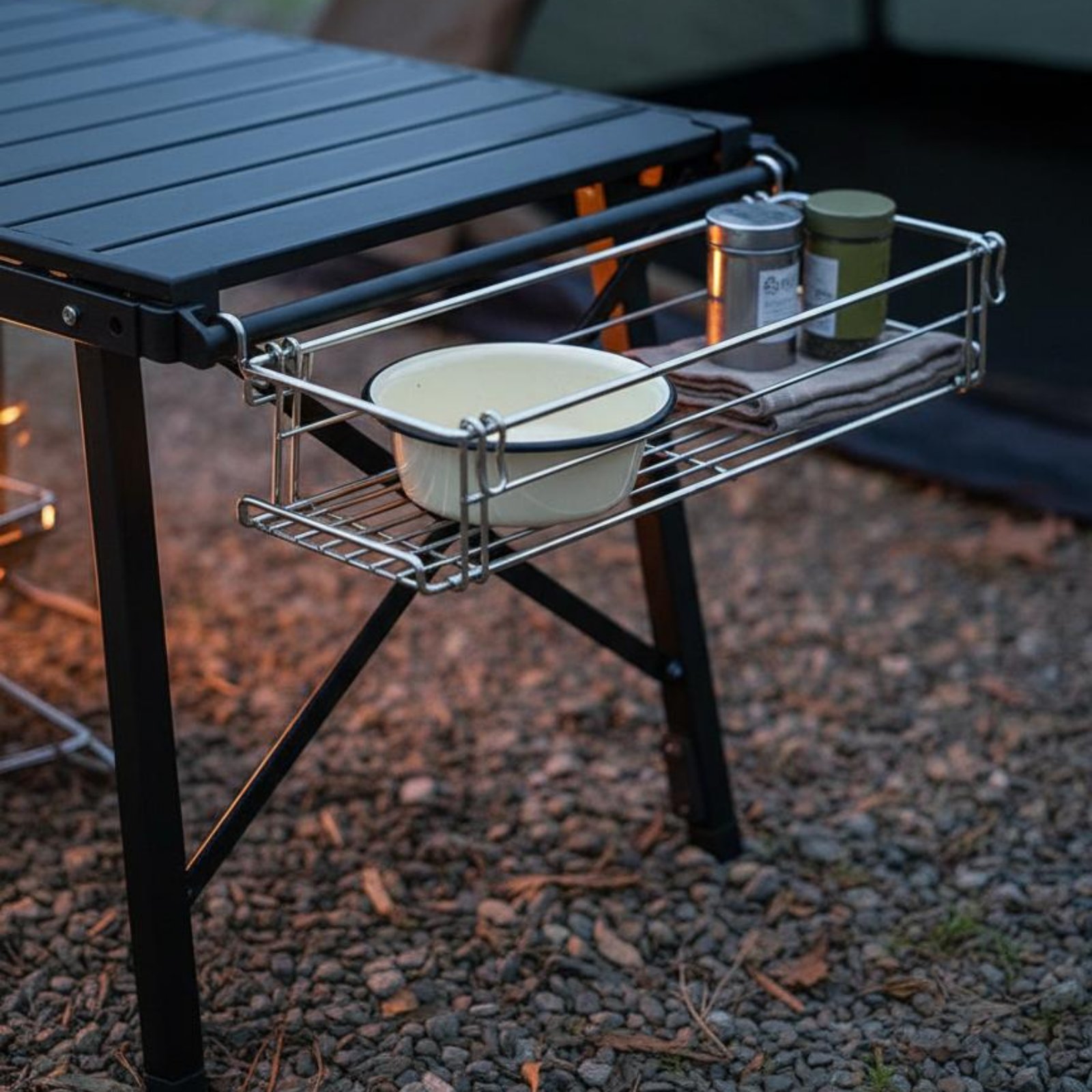 IGT Table Side Storage Basket  - огляд і ціна Camp Table Folding