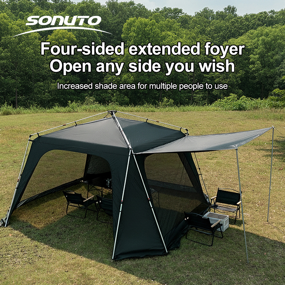 Sonuto Octagonal Instant Cabin - огляд і ціна Outdoor Camping Automatic Quick Opening Tent