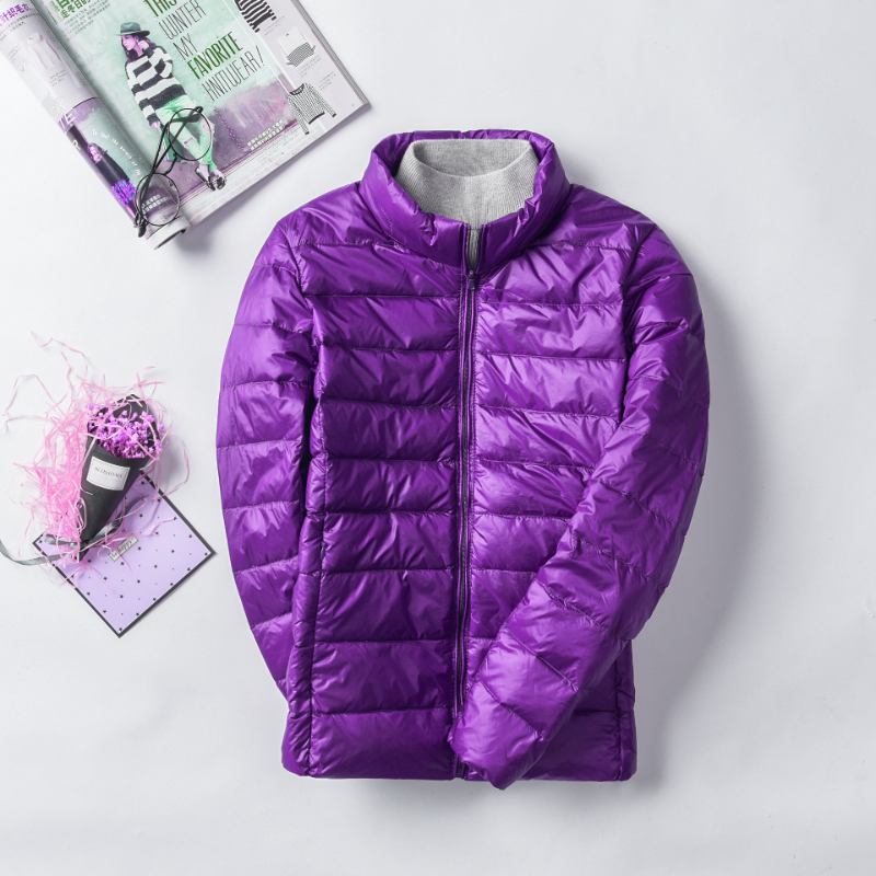 Purple Women Packable Down Jac - огляд і ціна Outdoor Camping Jacket
