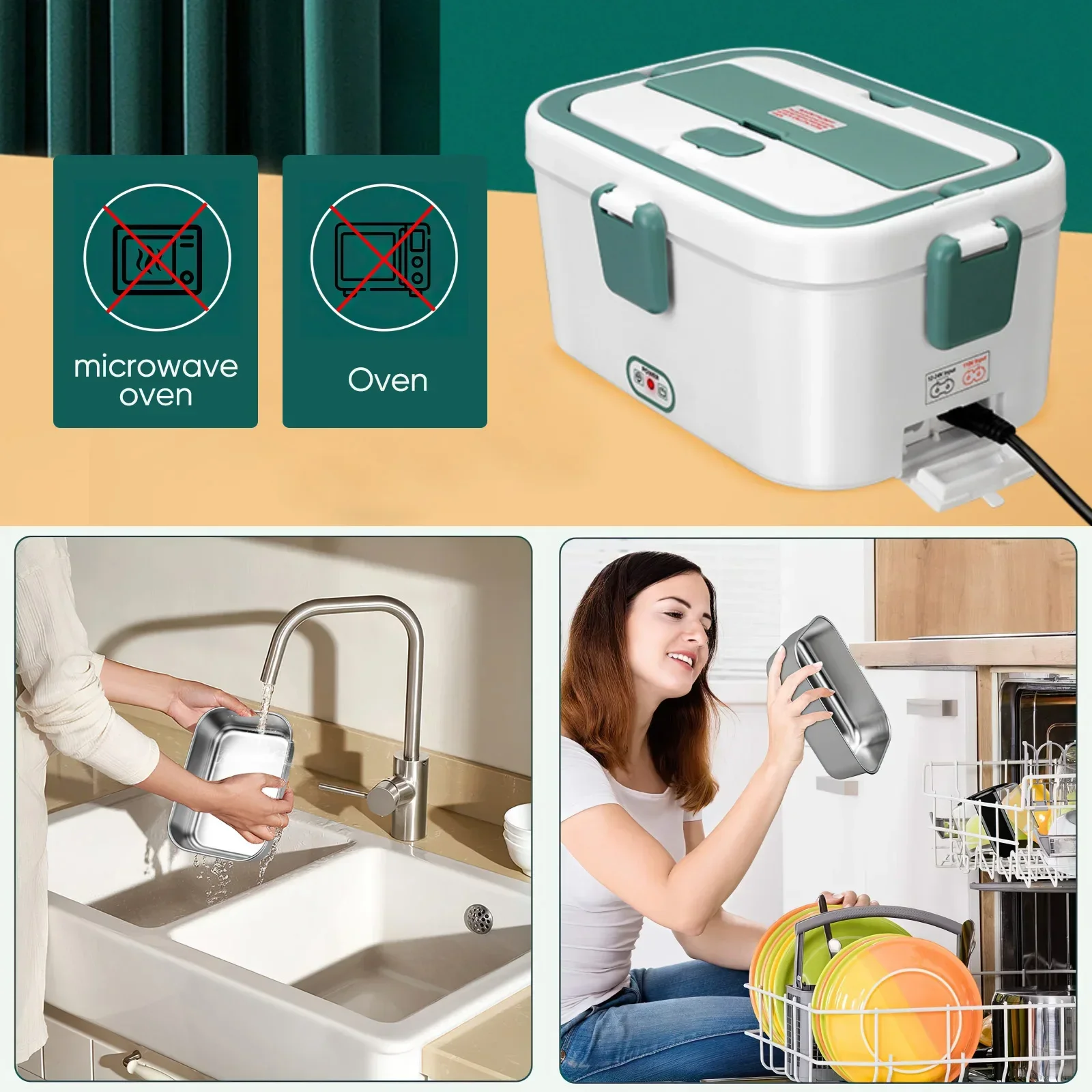 Electric Lunch Box Food Warmer - огляд і ціна Outdoor Camping Box