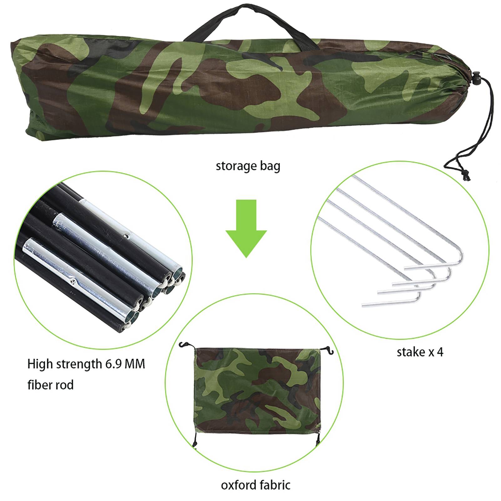Camouflage Tent One Person Ten - огляд і ціна Outdoor Camping Automatic Quick Opening Tent