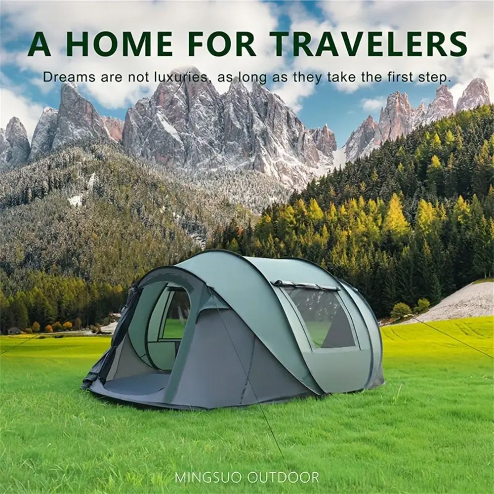 5-8 people quick opening hand  - огляд і ціна Outdoor Camping Automatic Quick Opening Tent