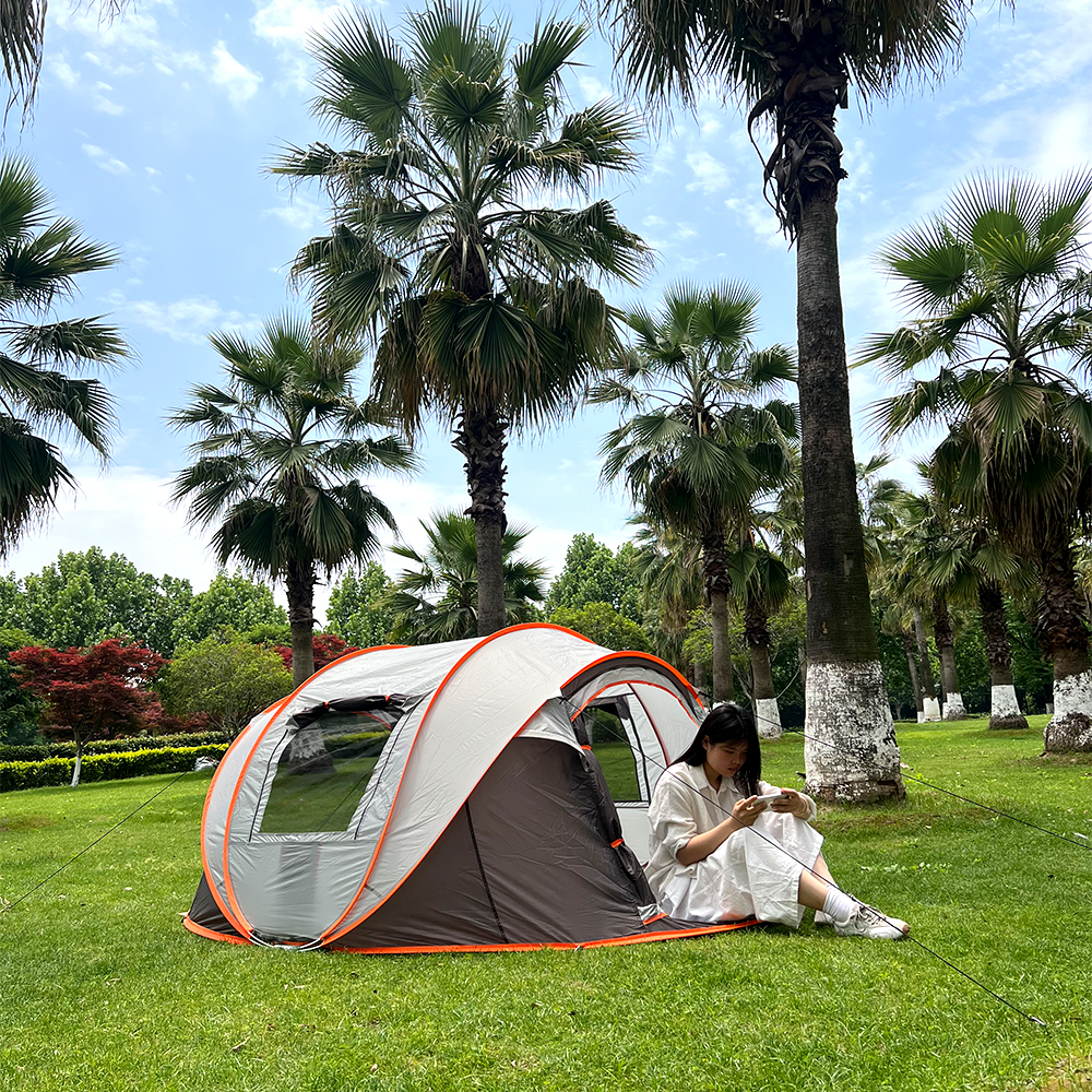 5-8 people quick opening hand  - огляд і ціна Outdoor Camping Automatic Quick Opening Tent