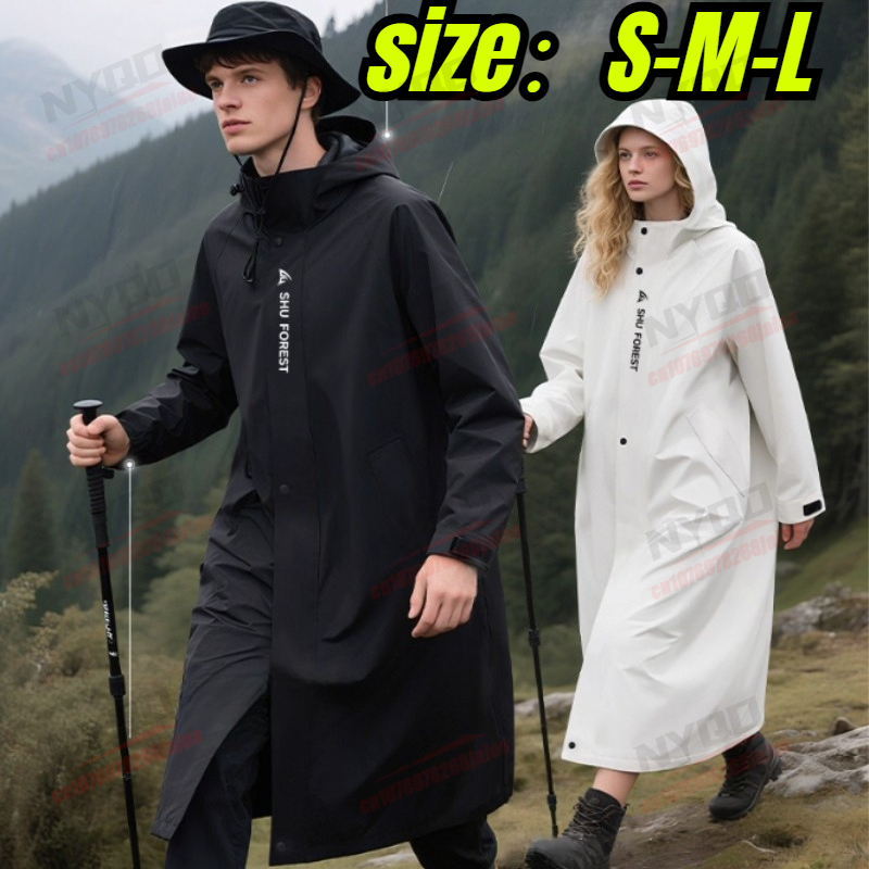 Women Long Raincoat Windproof  - огляд і ціна Outdoor Camping Jacket