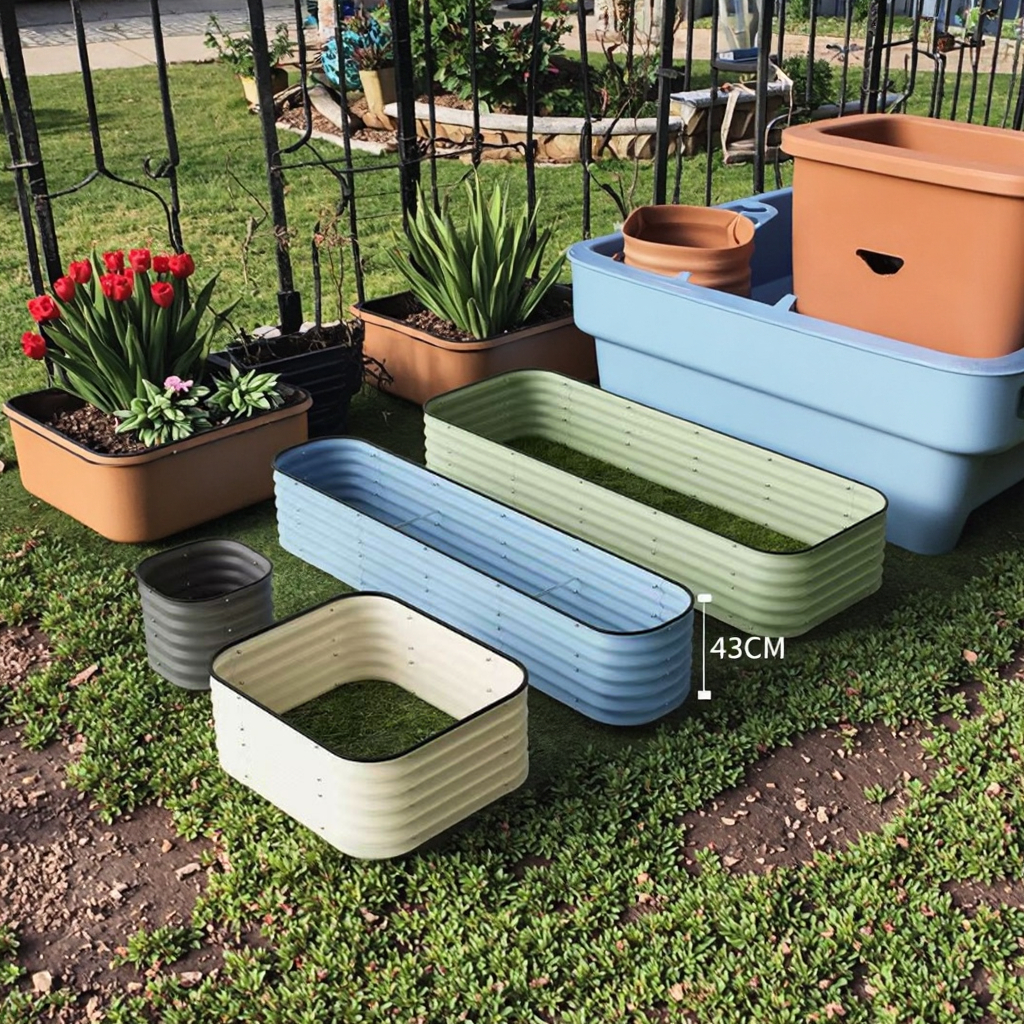 Garden Vegetable Bed Metal Pla - огляд і ціна Outdoor Camping Box