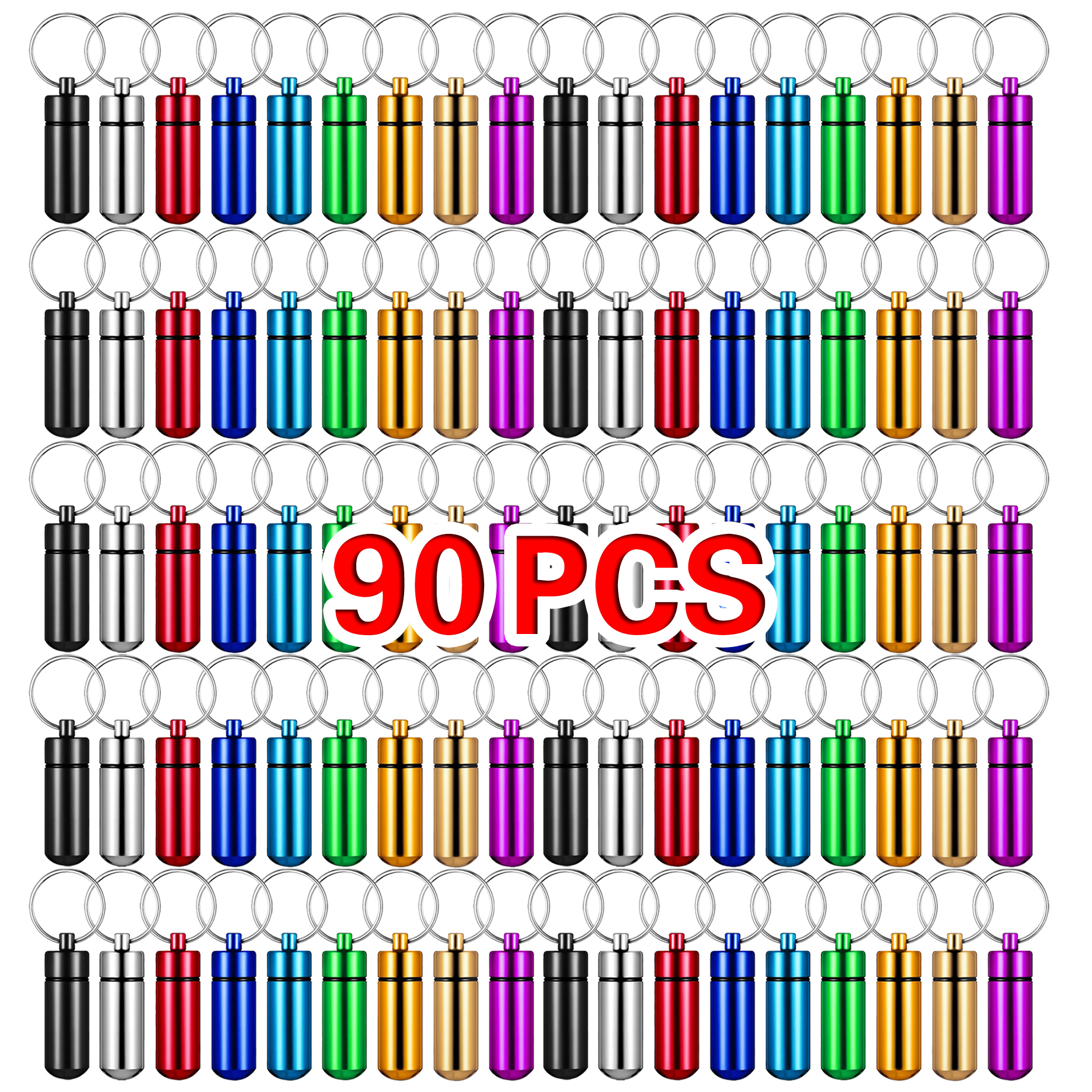 90Pcs Mini Pill Box Keychain W - огляд і ціна Travel Outdoor Camping Youtube