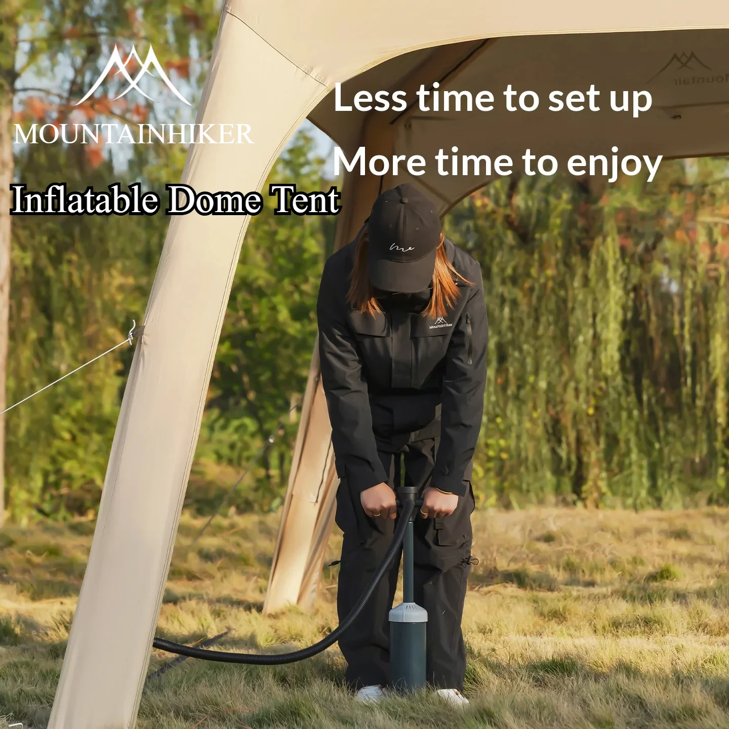 Inflatable Camping Tent, Easy  - огляд і ціна Outdoor Camping Automatic Quick Opening Tent
