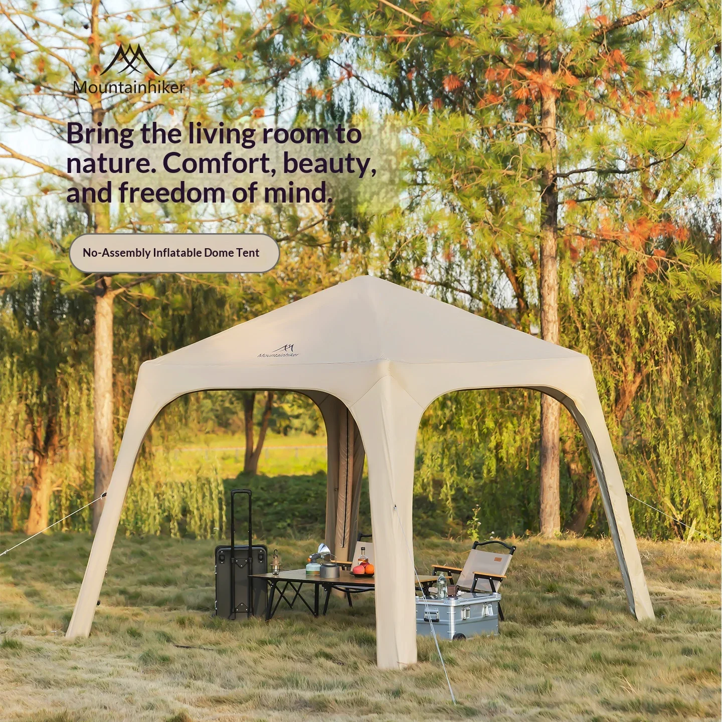 Inflatable Camping Tent, Easy  - огляд і ціна Outdoor Camping Automatic Quick Opening Tent